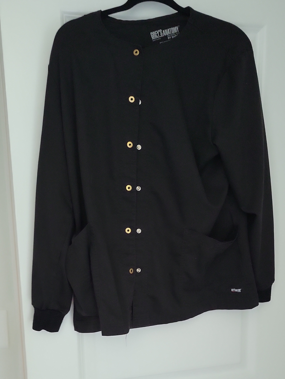 Grey's Anatomy Black Scrub Jacket Xl